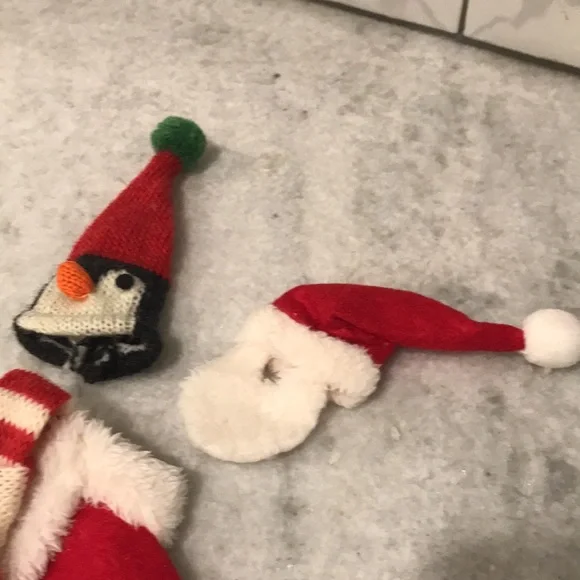 Vintage Christmas Wine Bottle Cover Santa Penguin - Picture 3 of 7